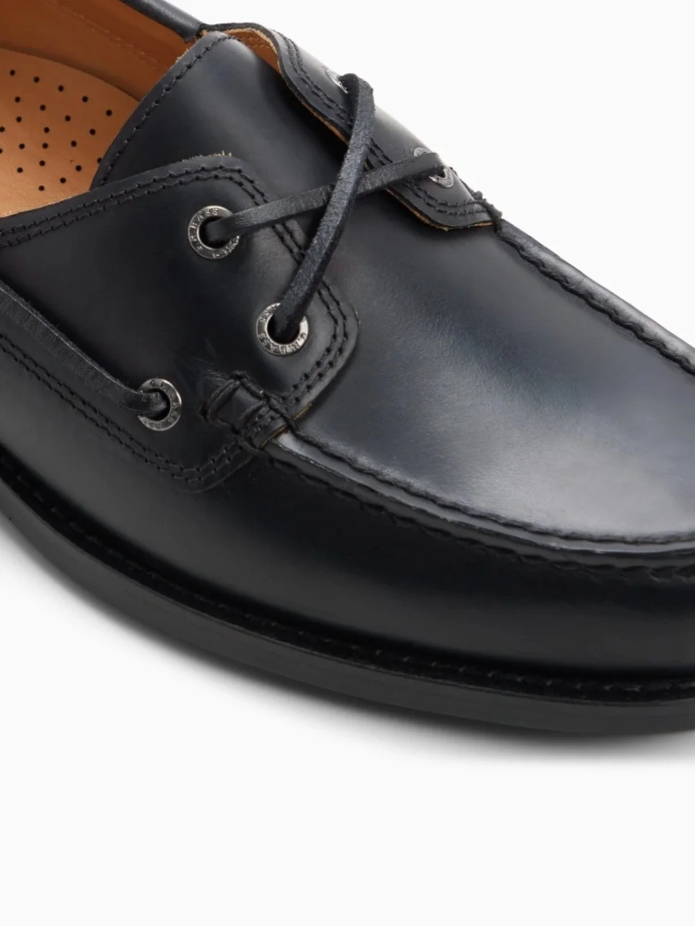 G.H. Bass Regatta Boat Shoes Black Leather Men’s Size 10.5 NIB New in Box